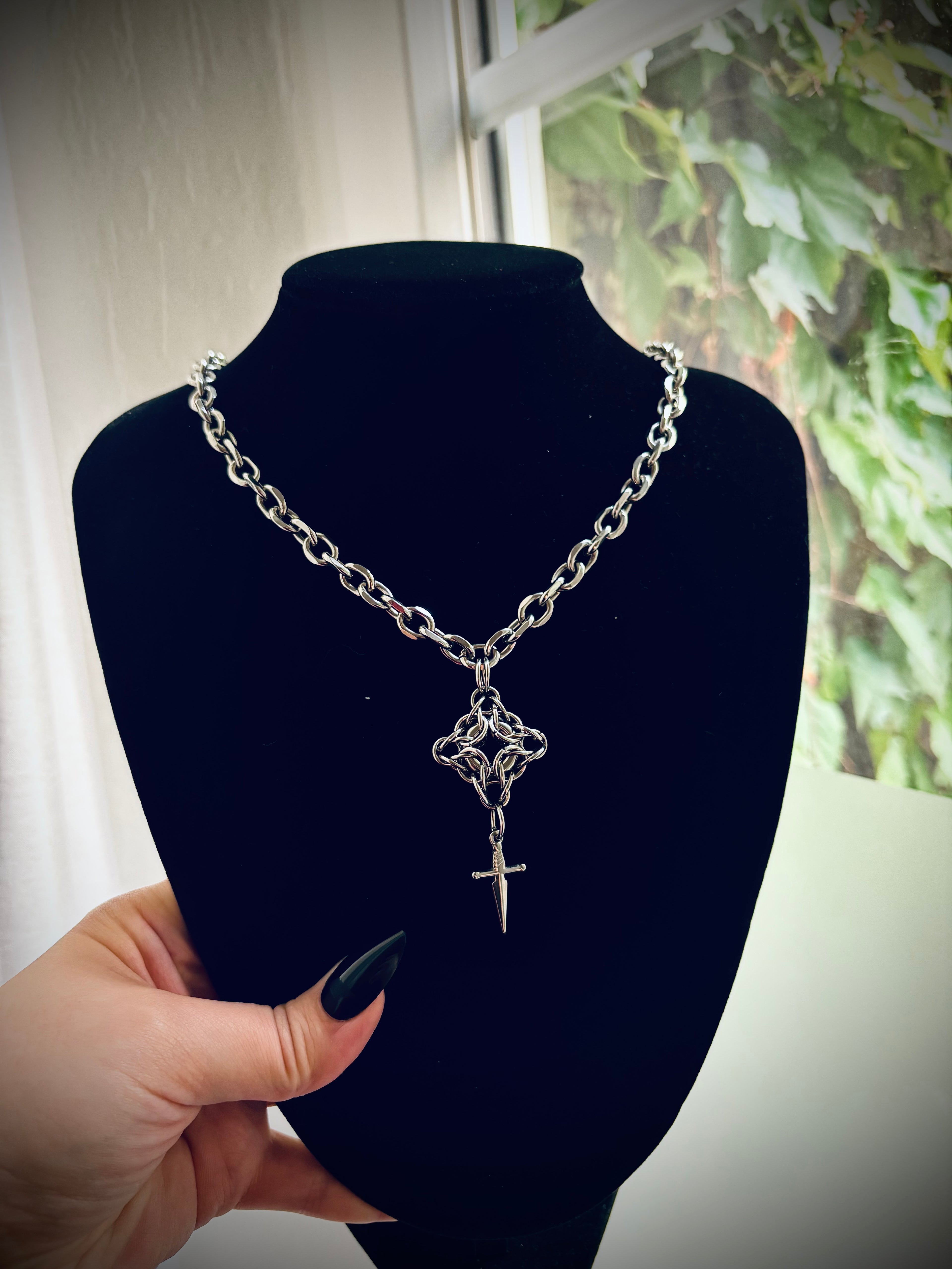 ODIN || Necklace With A Chainmail Pendant