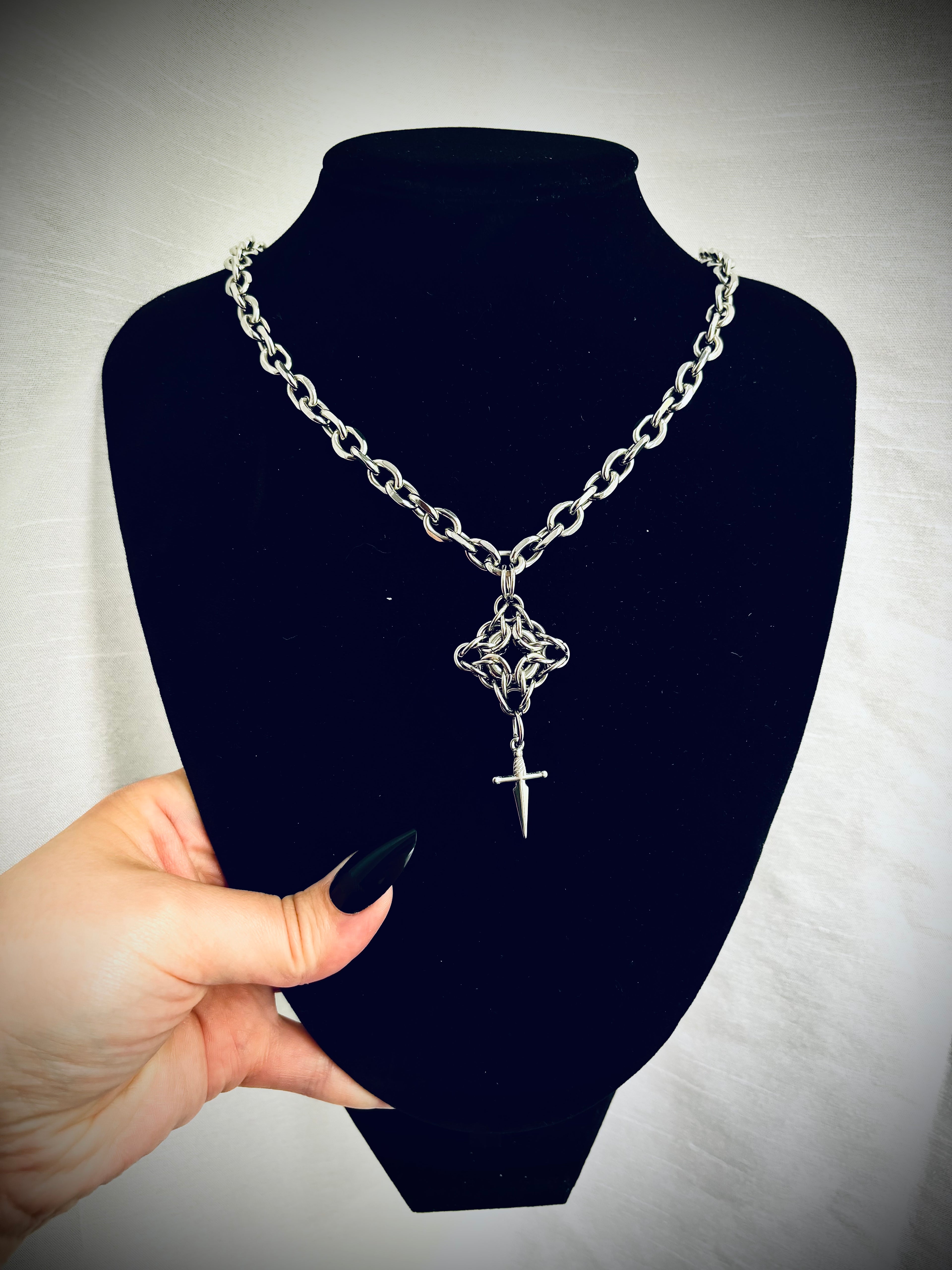 ODIN || Necklace With A Chainmail Pendant